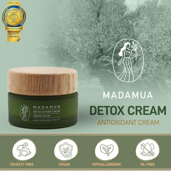 🌿 MADAMUA Detox Antioxidant Facial Moisturizer // Valencia, Spain ~ NIB! - Picture 2 of 10